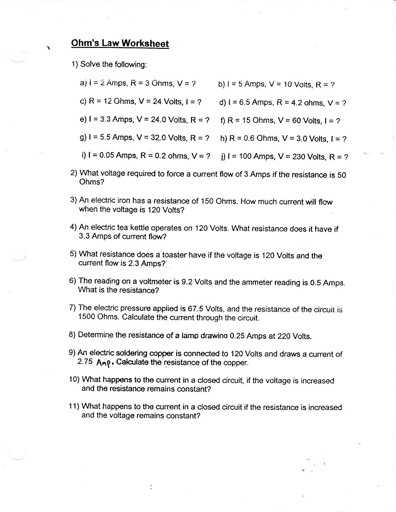 mrohrling With Regard To Bill Nye Electricity Worksheet